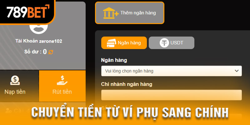 hướng dẫn rút tiền 789BET chi tiết