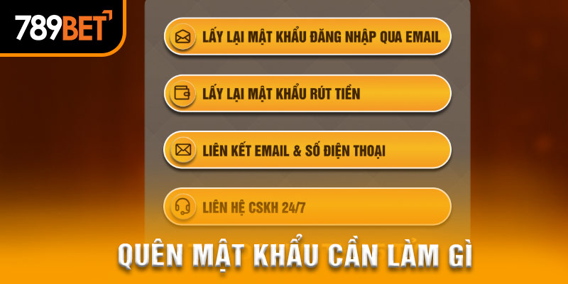 Cách giải quyết khi quên mật khẩu 789BET